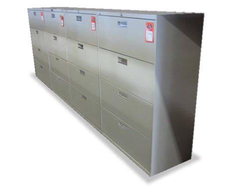 Used Quality Hon 4 Drawer Lateral File Cabinets